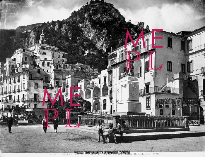 : Italy. Piazza Flavio Gioia in the center of Amalfi : Italy. Piazza Flavio Gioia in the center of Amalfi