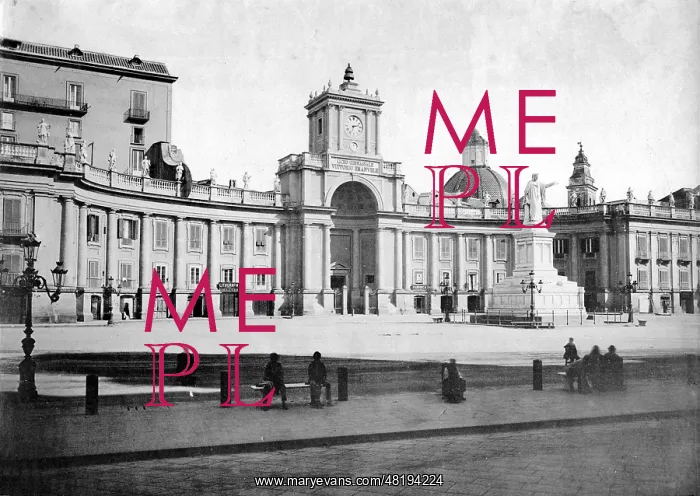 : Piazza o monumento Dante in Naples, 1939 : Piazza o monumento Dante in Naples, 1939