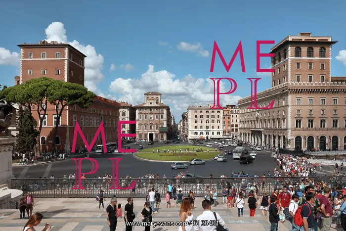 : Piazza Venezia, Rome, Italy : Piazza Venezia, Rome, Italy
