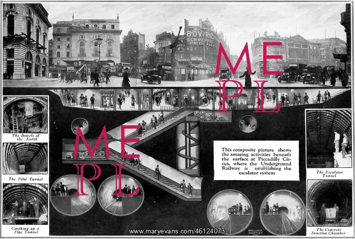 : Piccadilly Circus - Above and Below : Piccadilly Circus - Above and Below