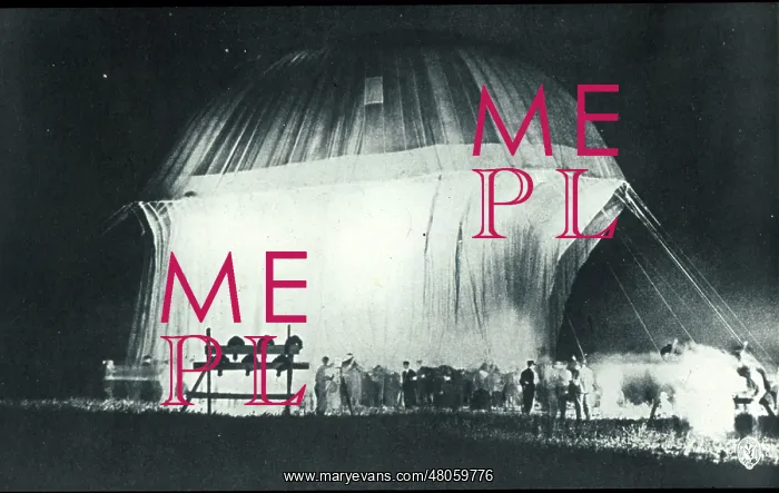 : Piccard's balloon partly inflated : Piccard's balloon partly inflated