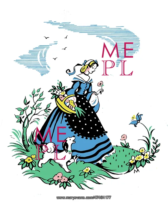 : Picking Flowers ? Victorian girl : Picking Flowers ? Victorian girl