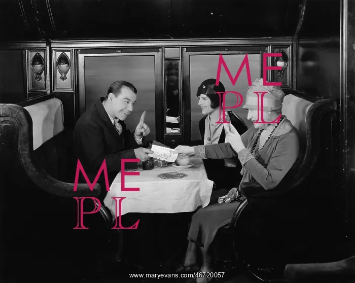 : Picking up the tab in train dining car : Picking up the tab in train dining car