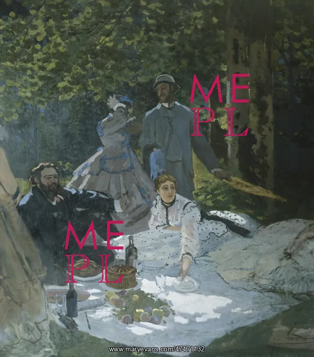 : Picnic on the grass with two couples : Picnic on the grass with two couples