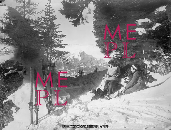 : Picnic in the snow, 1915 : Picnic in the snow, 1915