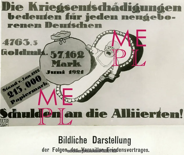 : A picture of the German war debt : A picture of the German war debt