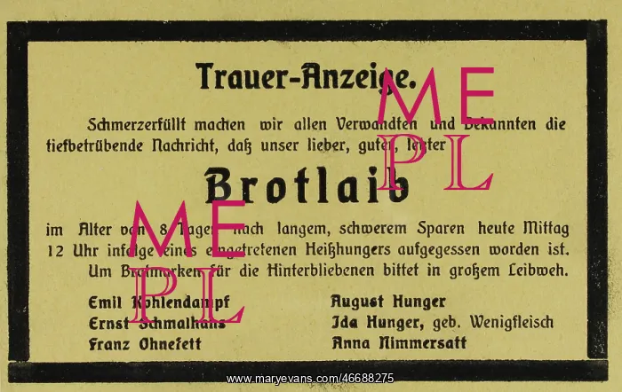 : Picture postcard. First World War : Picture postcard. First World War