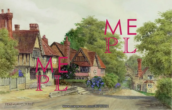 : Picturesque scene at Penshurst, Kent : Picturesque scene at Penshurst, Kent