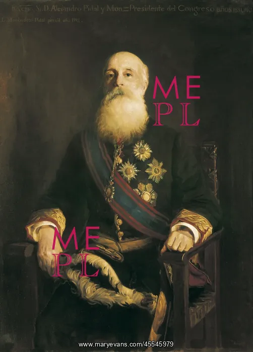 : PIDAL Y MON, Alejandro (1846-1913). Spanish politician : PIDAL Y MON, Alejandro (1846-1913). Spanish politician