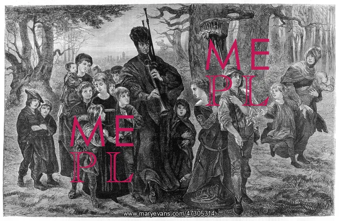: Pied Piper with Children : Pied Piper with Children