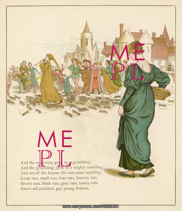 : Pied Piper - Greenaway - Rat : Pied Piper - Greenaway - Rat