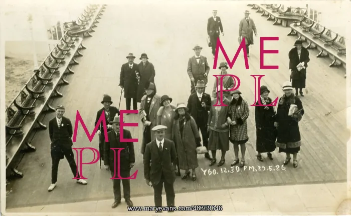  : The Pier, Bournemouth, Dorset, England. People looking at the camera