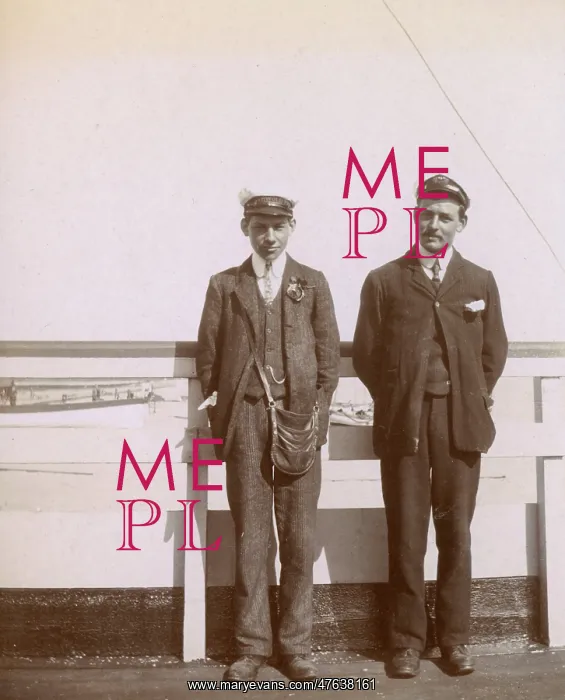 : Two pier attendants, Southwold, Suffolk : Two pier attendants, Southwold, Suffolk
