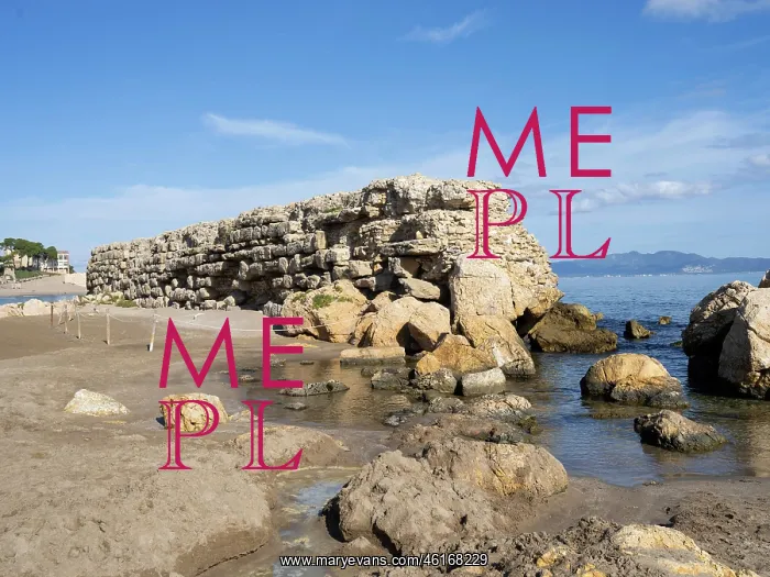 : Pier, Empuries, Catalonia, Spain : Pier, Empuries, Catalonia, Spain