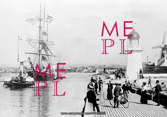 : Pier and harbour, Littlehampton, early 1900s : Pier and harbour, Littlehampton, early 1900s