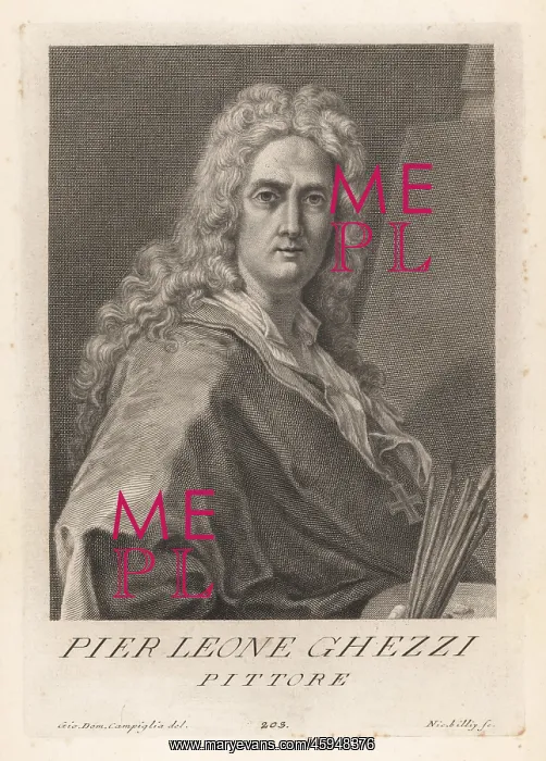 : Pier Leone Ghezzi, Italian Rococo painter, 1674-1755 : Pier Leone Ghezzi, Italian Rococo painter, 1674-1755