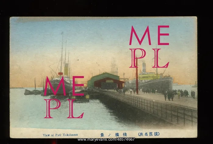  : Pier and ships at Yokohama, Japan