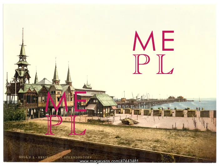 : The pier, Strandbucke, Heringsdorf (i.e. Seebad Heringsdorf : The pier, Strandbucke, Heringsdorf (i.e. Seebad Heringsdorf