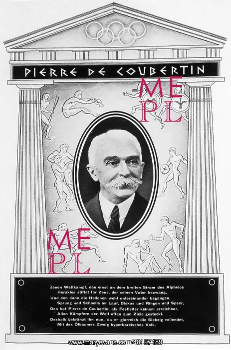 : Pierre du Coubertin, 1936 : Pierre du Coubertin, 1936
