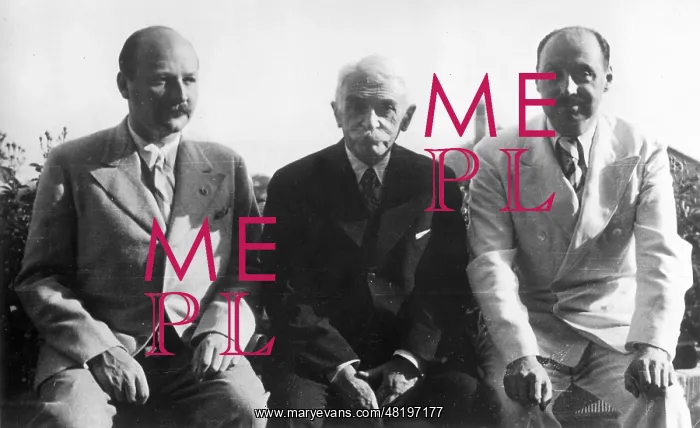 : Pierre du Coubertin and Dr. Francis Messerli, 1935 : Pierre du Coubertin and Dr. Francis Messerli, 1935
