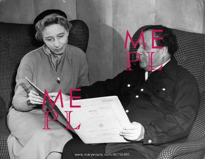 : Pierre Monteux, conductor and Suzanne Danco, soprano : Pierre Monteux, conductor and Suzanne Danco, soprano