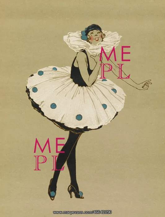 : Pierrette performing at a concert, WW1 : Pierrette performing at a concert, WW1