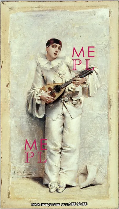 : Pierrot. Leon Commere (1850-1916). Pierrot, 1884 : Pierrot. Leon Commere (1850-1916). Pierrot, 1884