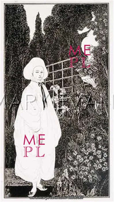 : PIERROT IN GARDEN 1897 : PIERROT IN GARDEN 1897