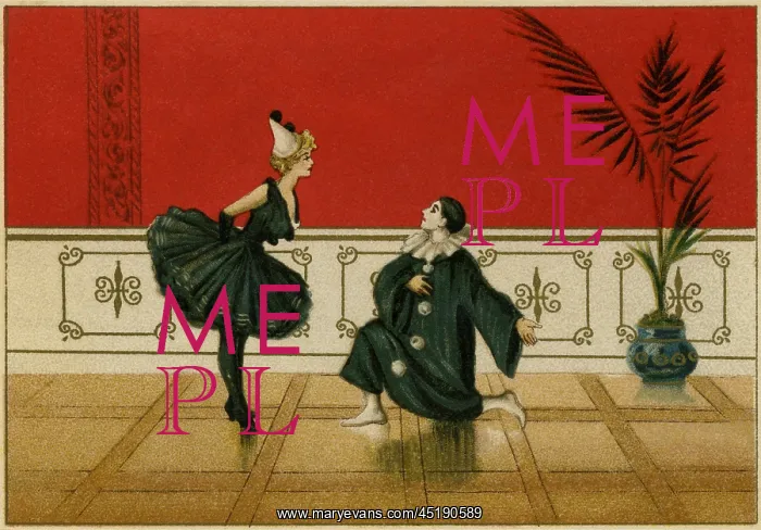  : Pierrot & pierette in black