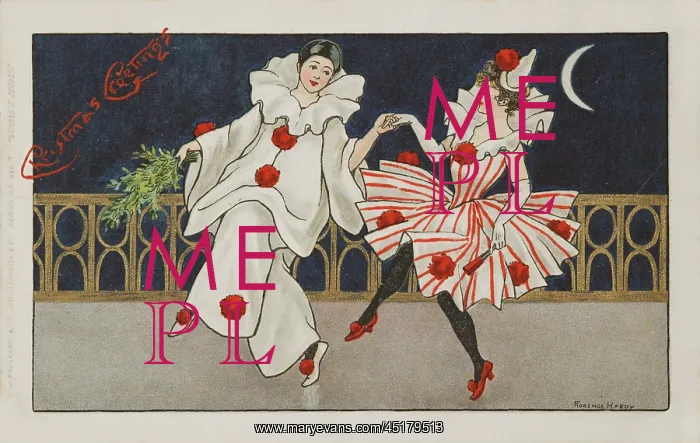 : Pierrot and Pierrette Dance by Florence Hardy : Pierrot and Pierrette Dance by Florence Hardy