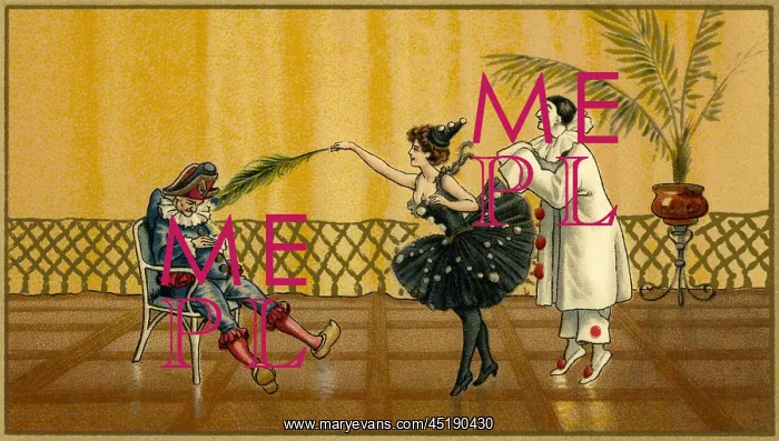 : Pierrot, pierrette and jester : Pierrot, pierrette and jester
