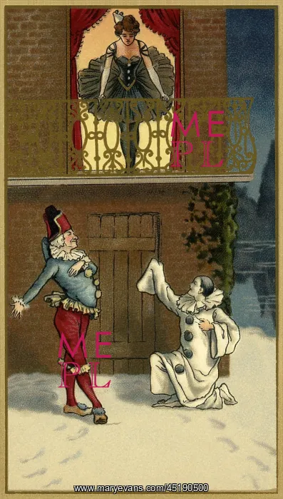 : Pierrot serenading pierrette : Pierrot serenading pierrette