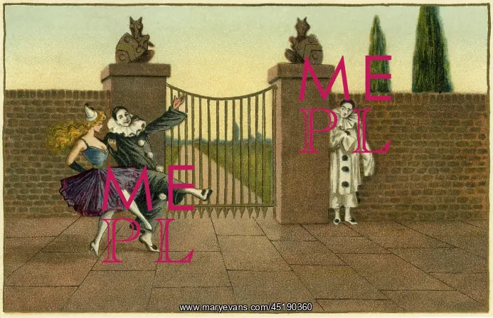 : Two pierrots and a pierrette : Two pierrots and a pierrette