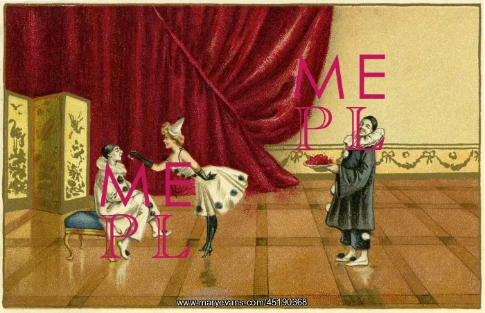 : Two pierrots and a pierrette : Two pierrots and a pierrette