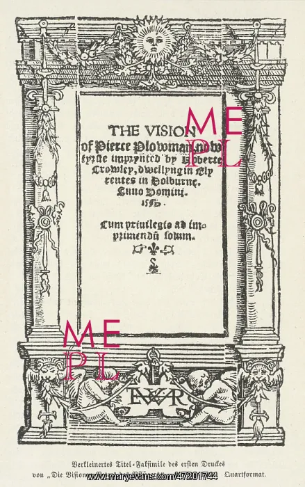 : PIERS PLOWMAN / FRONTIS : PIERS PLOWMAN / FRONTIS