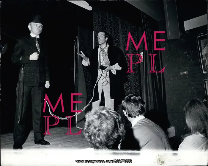 : Piers Plowright with robot gentleman called Harold : Piers Plowright with robot gentleman called Harold