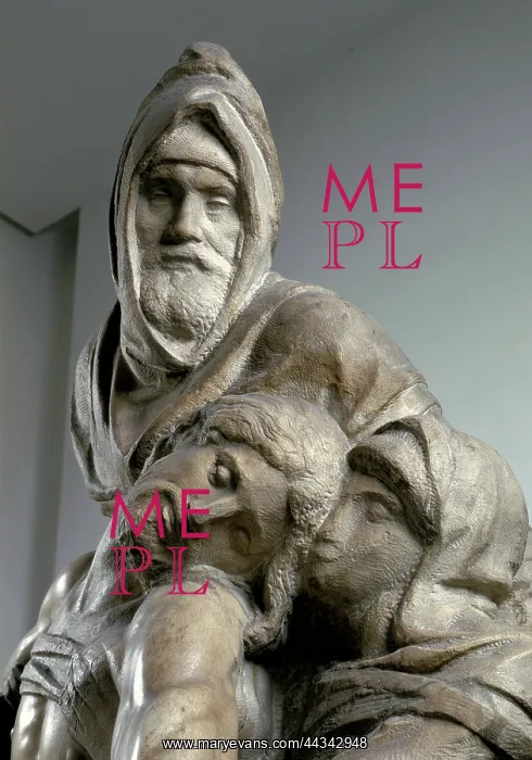 : Pieta, by Michelangelo, detail, conserved : Pieta, by Michelangelo, detail, conserved
