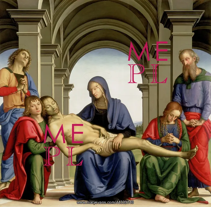 : Pieta by Perugino : Pieta by Perugino