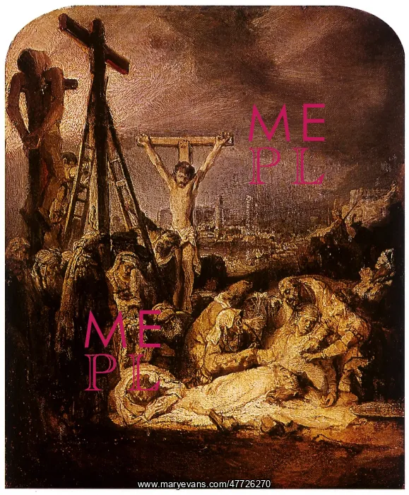 : The Pieta, by Rembrandt : The Pieta, by Rembrandt