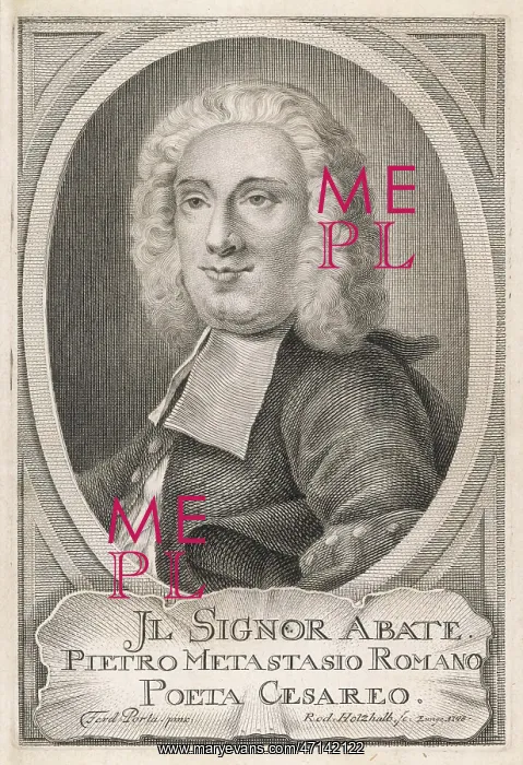 : Pietro Trapassi, aka Metastasio : Pietro Trapassi, aka Metastasio