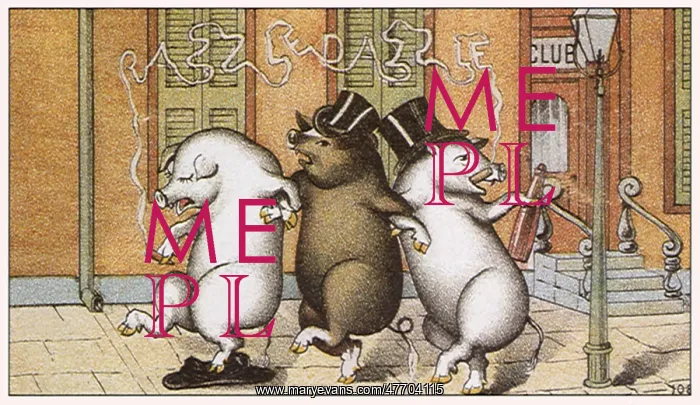  : Three Pigs Dancing in the Street