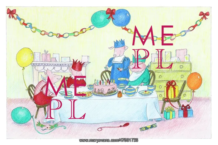 : Pigs having a Birthday Party : Pigs having a Birthday Party