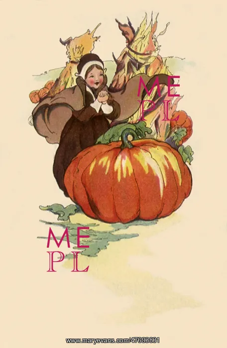  : Pilgrim Girl By Huge Pumpkin