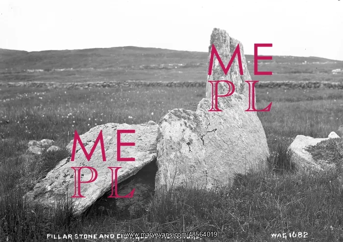 : Pillar Stone and Cist, Glen Malinmore : Pillar Stone and Cist, Glen Malinmore