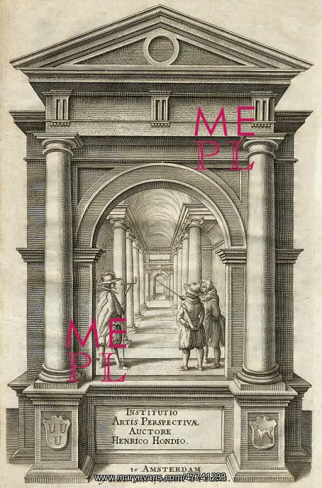  : Pillars and hallway with arches