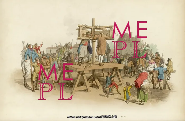 : Pillory. THE PILLORY This horrid punishment is generally reserved for embezzlers : Pillory. THE PILLORY This horrid punishment is generally reserved for embezzlers