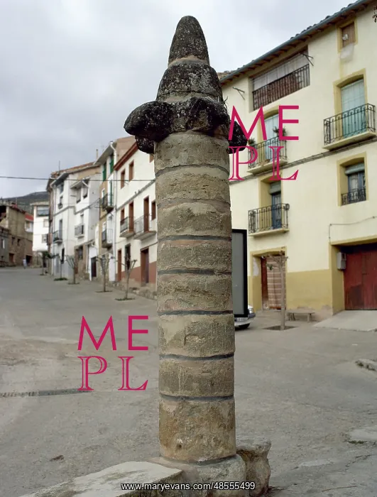 : Pillory of public punishment. Middle Ages. Muro de Aguas. La : Pillory of public punishment. Middle Ages. Muro de Aguas. La