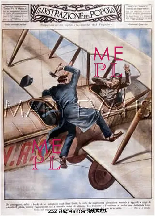 : PILOT ATTACKED 1928 : PILOT ATTACKED 1928