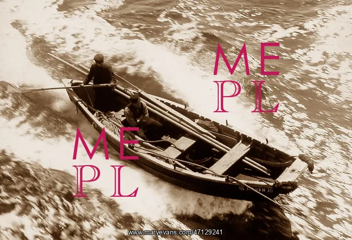  : A Pilot cobble being towed by a ship in 1907
