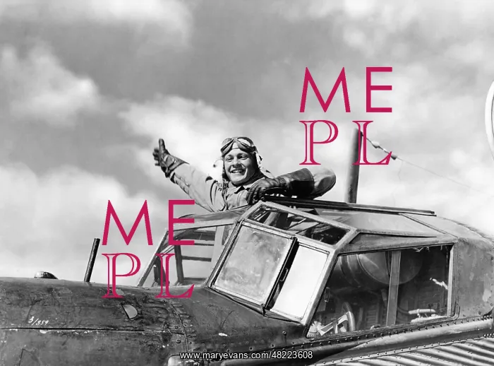 : Pilot in the cockpit of a Junkers JU 52, ca. 1939 : Pilot in the cockpit of a Junkers JU 52, ca. 1939